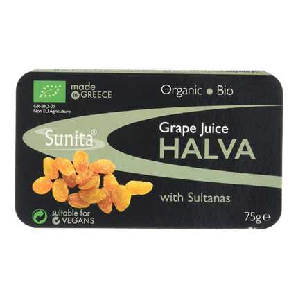 SUNITA Oragnic Grape Juice & Sultana Halva 75g - Longdan Official
