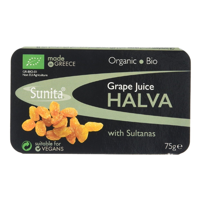 SUNITA Oragnic Grape Juice & Sultana Halva 75g - Longdan Official