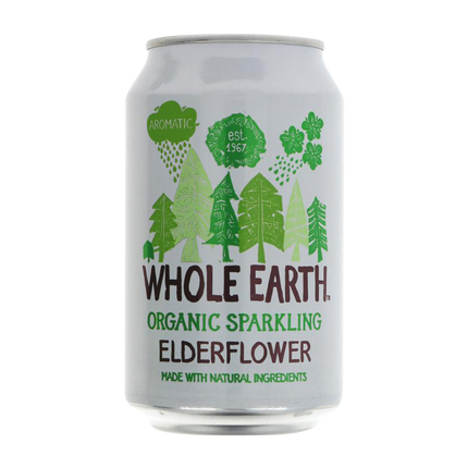 WHOLE EARTH Organic Sparkling Elderflower 330ml - Longdan Online Supermarket