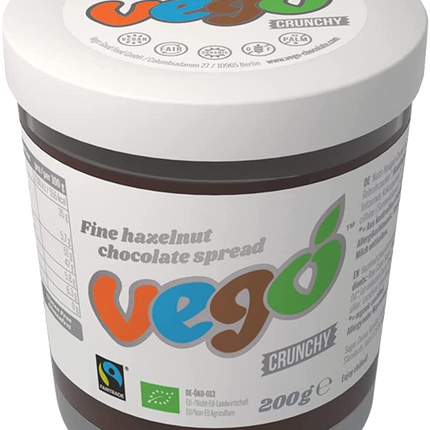 VEGO Organic Fine Hazelnut Chocolate Spread 200g - Longdan Official