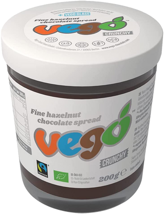 VEGO Organic Fine Hazelnut Chocolate Spread 200g - Longdan Official