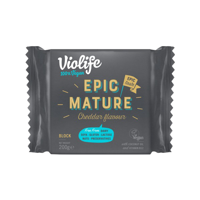 VIOLIFE Block - Epic Mature Cheddar  200g (Frozen) - Longdan Official