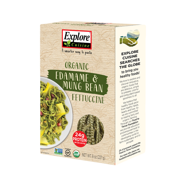 EXPLORE CUISINE Edamame & Mung Bean Fettuccine 200g - Longdan Official