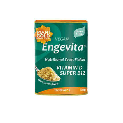 MARIGOLD Super Engevita Yeast Flakes Green - Vit D B12 100g (Case 6)