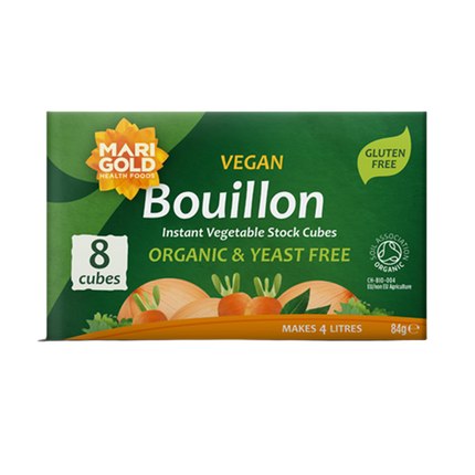 MARIGOLD GF Bouillon Cube Green - Yeast Free (8pcs) 84g (Case 12)