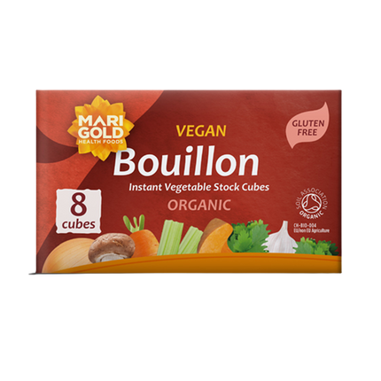 MARIGOLD ORG GF Bouillon Cube Red (8pcs) 84g (Case 12)