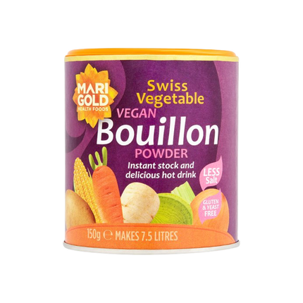 MARIGOLD GF Bouillon Powder Purple - Low Salt Yeast Free 150g (Case 6)