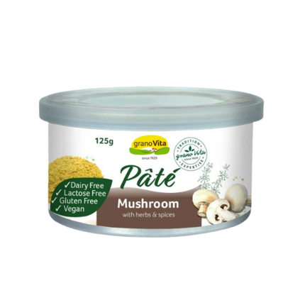 GRANOVITA Pate - Mushroom (tin) 125g (Case 12)
