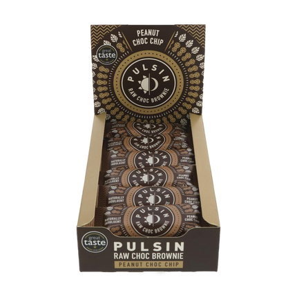 PULSIN Peanut Choc Chip Raw Brownie 35g - Longdan Online Supermarket