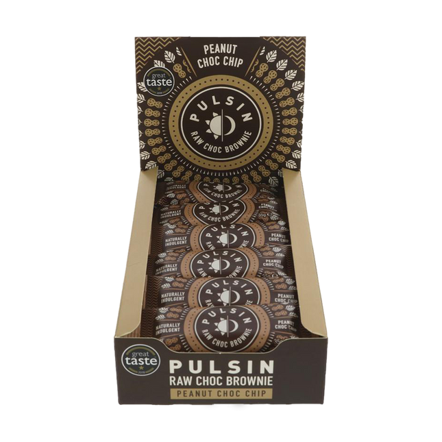 PULSIN Peanut Choc Chip Raw Brownie 35g - Longdan Online Supermarket