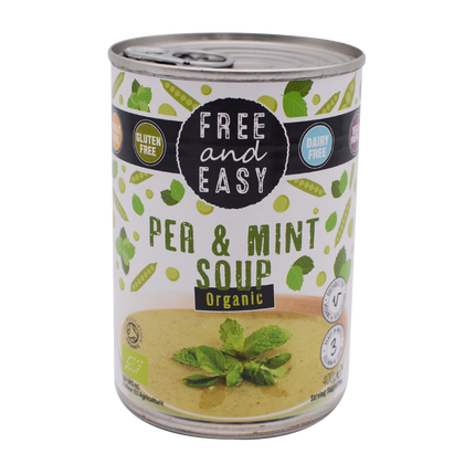Free and Easy Organic Green Pea & Mint Soup 400g - Longdan Online Supermarket