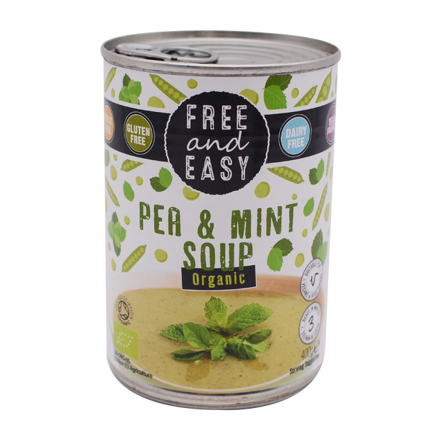 Free and Easy Organic Green Pea & Mint Soup 400g - Longdan Online Supermarket
