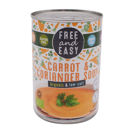 Free and Easy Organic Carrot & Coriander Soup 400g - Longdan Online Supermarket