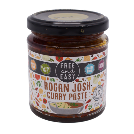 Free and Easy Organic Rogan Josh Curry Paste 190g - Longdan Online Supermarket