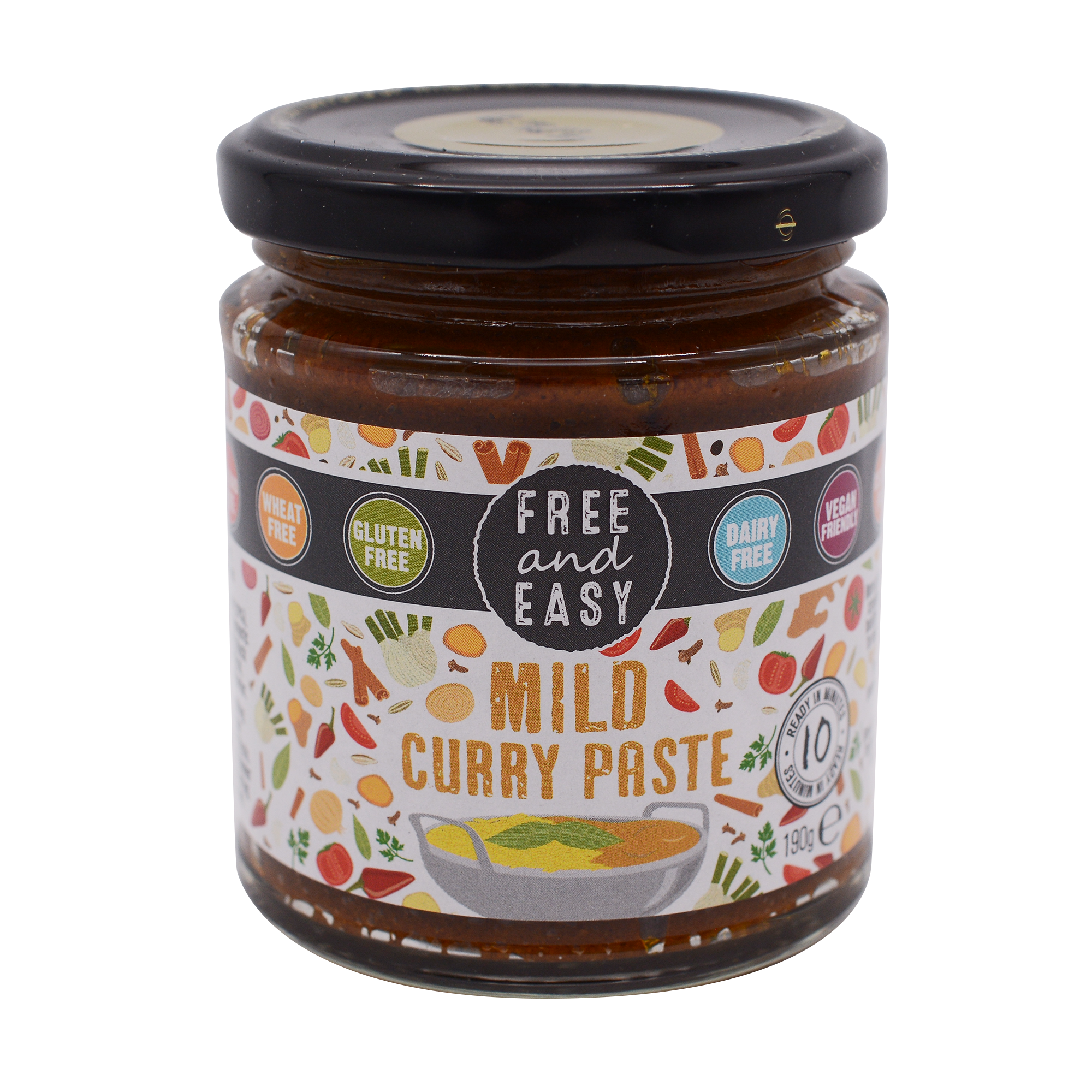 Free and Easy Organic Mild Curry Paste 190g - Longdan Online Supermarket