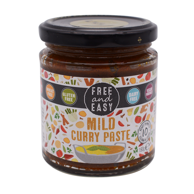 Free and Easy Organic Mild Curry Paste 190g - Longdan Online Supermarket