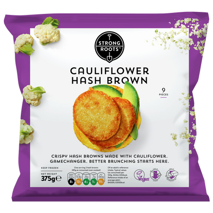 STRONG ROOTS Cauliflour Hash Browns 375gr (Frozen) - Longdan Official Online Store