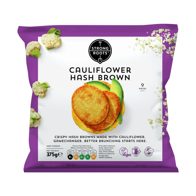 STRONG ROOTS Cauliflour Hash Browns 375gr (Frozen) - Longdan Official Online Store
