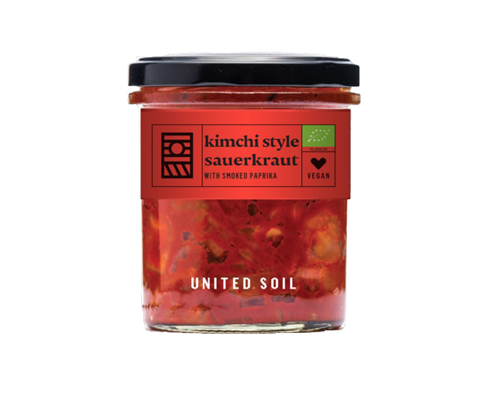 UNITED SOIL Kimchi Style Sauerkraut with Smoked Paprika 290g - Longdan Official