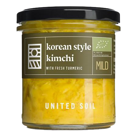 UNITED SOIL Organic Korean Style Kimchi with Fresh Turmeric 290g - Longdan Official