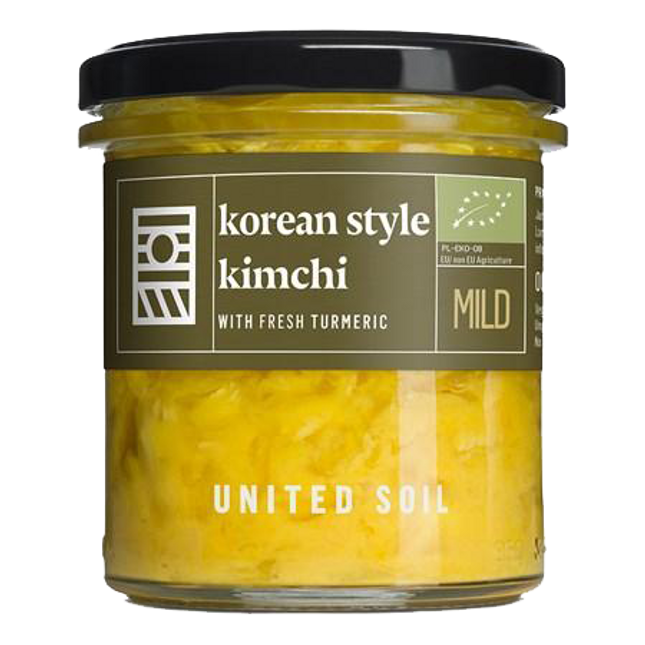 UNITED SOIL Organic Korean Style Kimchi with Fresh Turmeric 290g - Longdan Official