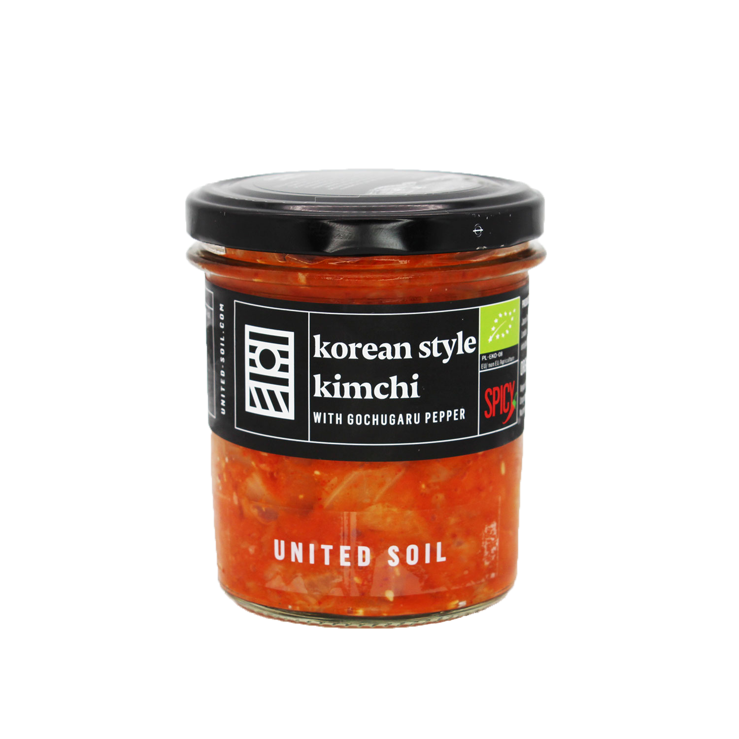 UNITED SOIL Organic Korean Style Kimchi with Gochugaru Pepper 290g - Longdan Official