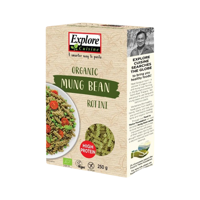 EXPLORE CUISINE Mung Bean Rotini 250g - Longdan Official