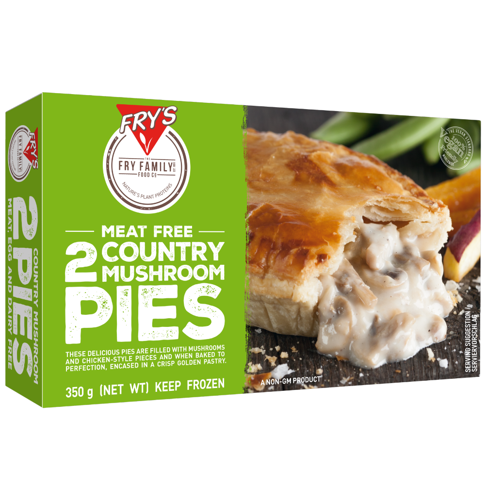 FRYS 2 Country Mushroom Pies 350g (Frozen) - Longdan Online Supermarket