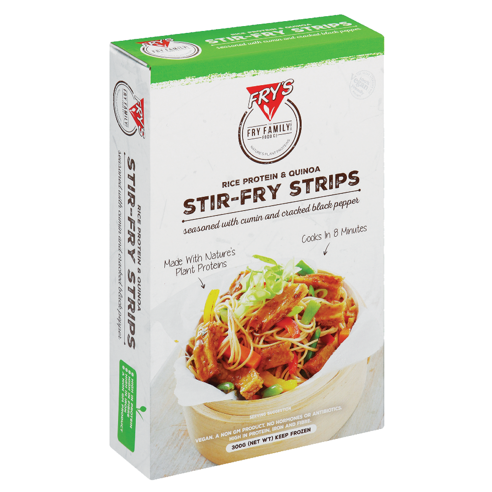 FRYS Rice Protein & Quinoa Stir-Fry Strips 300g (Frozen) - Longdan Online Supermarket