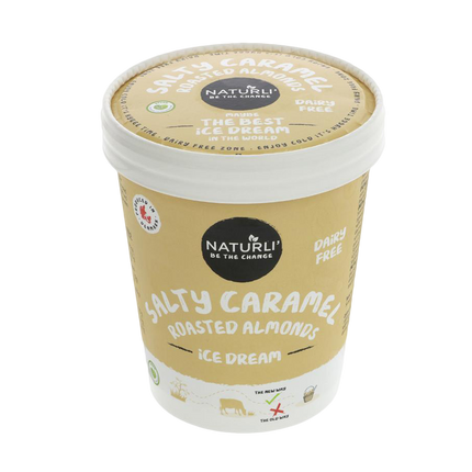 NATURLI Salted Caramel Ice Cream 500ml (Frozen) - Longdan Online Supermarket