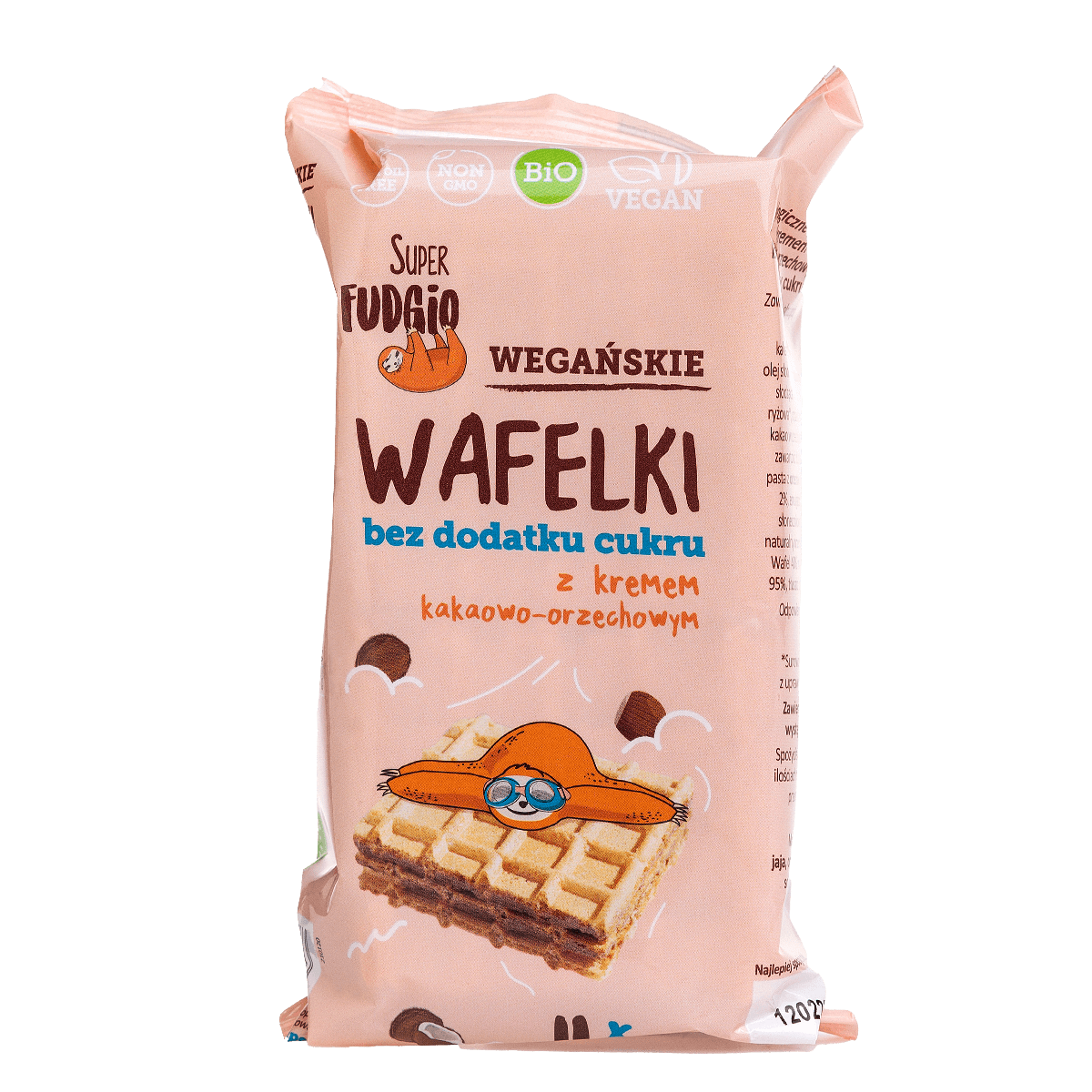 Super Fudgio Organic & Vegan Waffers No Added Sugar 4 x 30g - Longdan Official Online Store