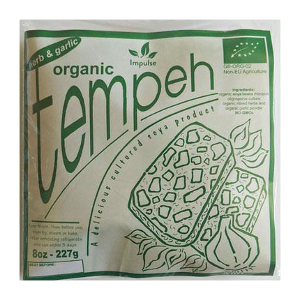 IMPULSE FOODS Organic Tempeh Herb & Garlic 227g (Frozen) - Longdan Official