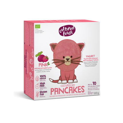 Cultured Food Organic GF pancake mix with beet and raspberry juice 220g - Longdan Online Supermarket