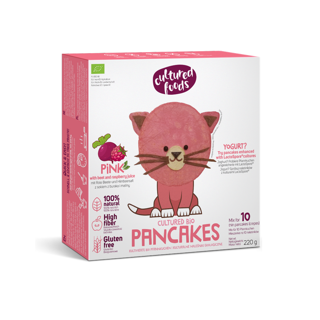Cultured Food Organic GF pancake mix with beet and raspberry juice 220g - Longdan Online Supermarket