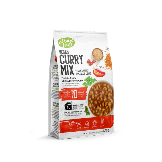 Cultured Food Vegan curry mix with meat-free nuggets 130g - Longdan Online Supermarket