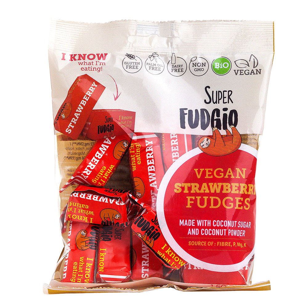 Super Fudgio Organic & Vegan Strawberry Fudge 150g - Longdan Official Online Store