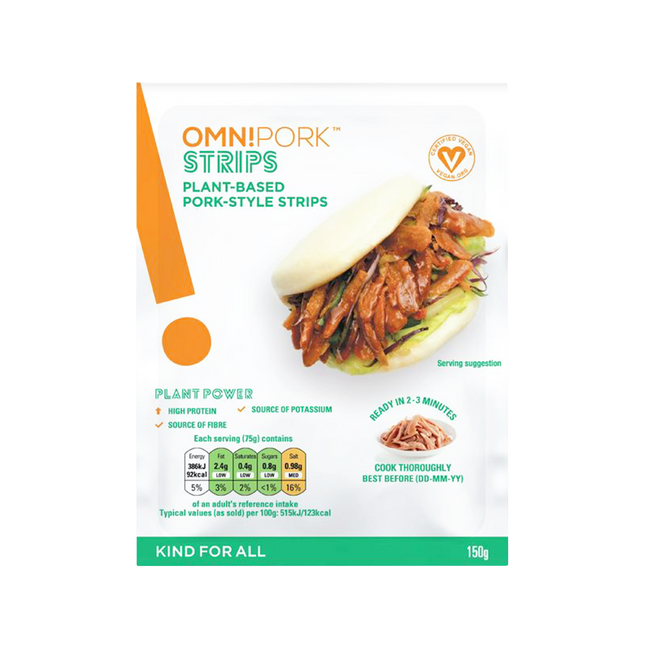 OMNIPORK - Plant Based Strip Pork Style 150g (Frozen) - Longdan Official