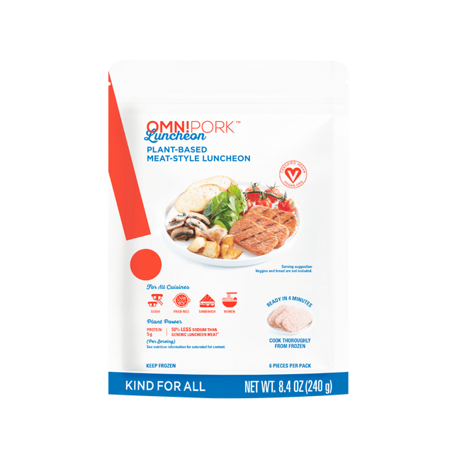 OMNIPORK - Plant Based Luncheon Pork Style 240g (Frozen) - Longdan Official