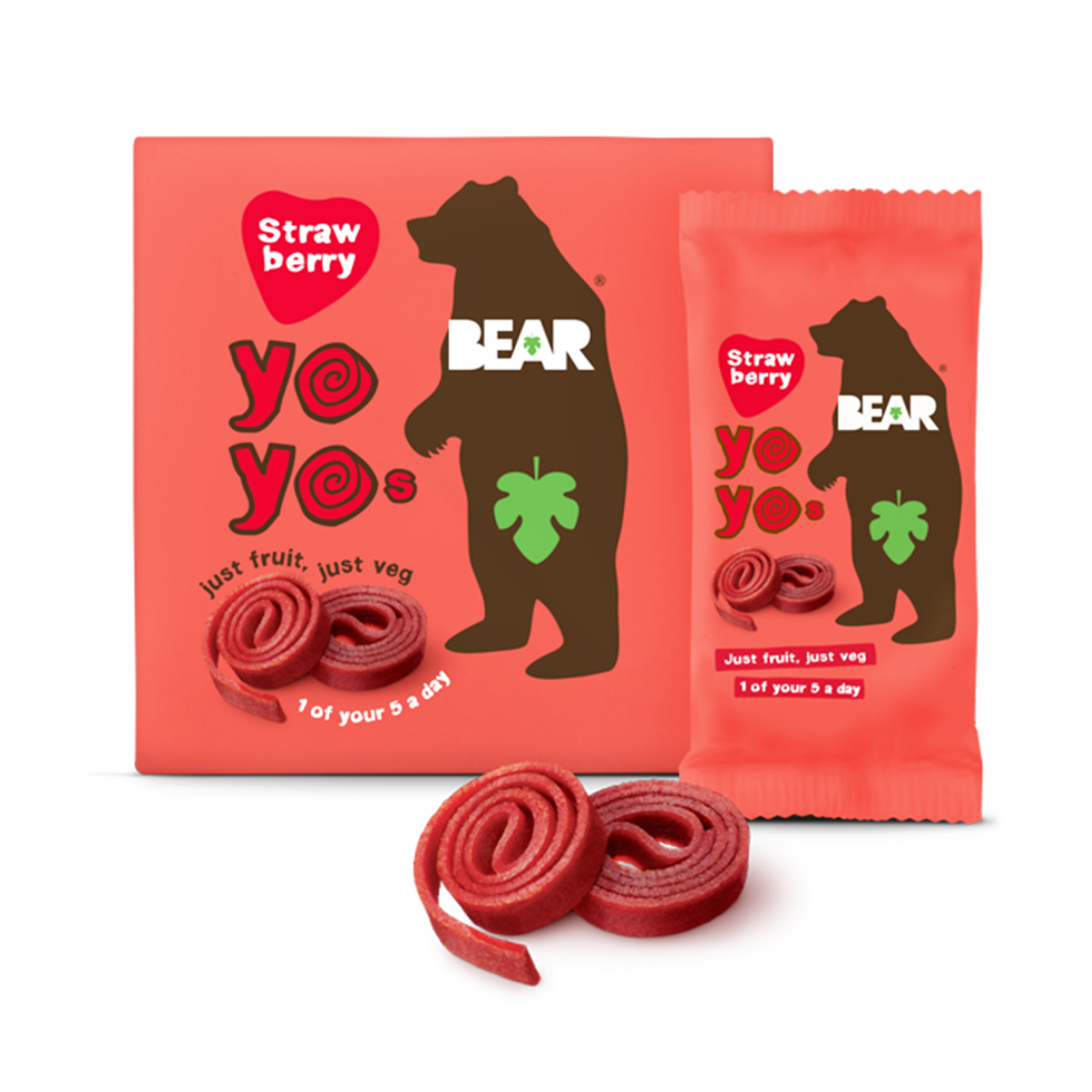BEAR Yoyo Pure Fruit Rolls - Strawb 20g - Longdan Official