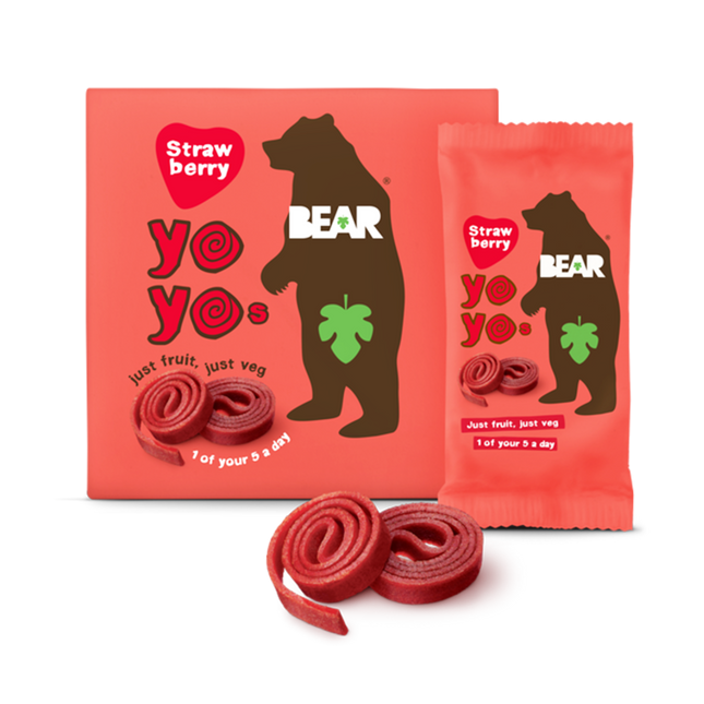 BEAR Yoyo Pure Fruit Rolls - Strawb 20g - Longdan Official