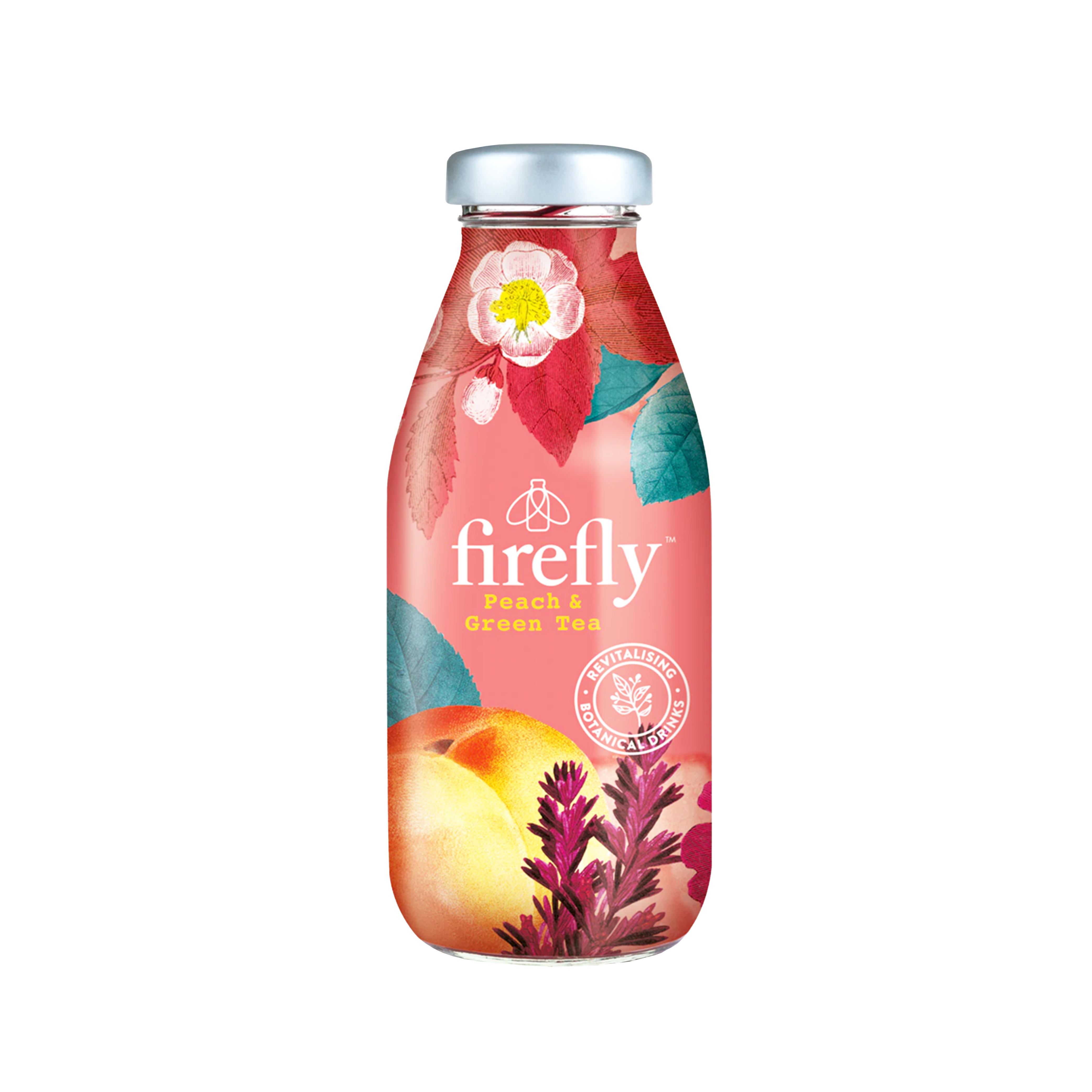 FIREFLY NATURAL DRINKS Peach & Green Tea 330ml - Longdan Official