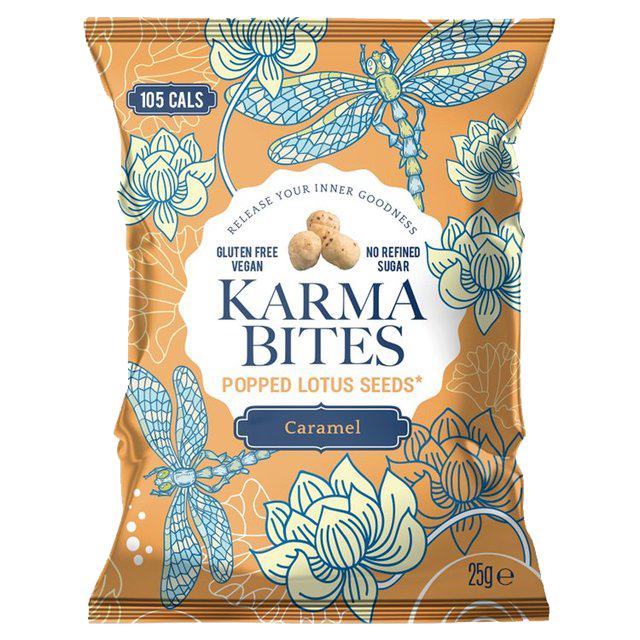 KARMA BITES Caramel Popped Lotus Seeds 25g - Longdan Official