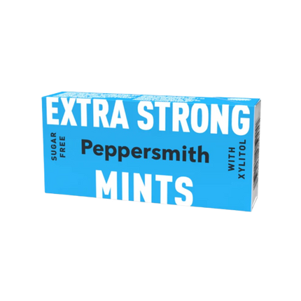 PEPPERSMITH Xylitol Extra Strong Mints 15g (Case 12)