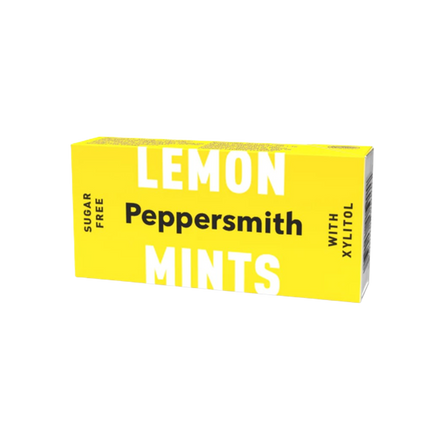 PEPPERSMITH Xylitol Lemon Mints 15g (Case 12)