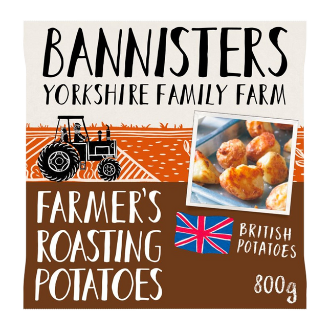 BANNISTERS Farmers Roasting Potatoes 800g (Frozen) - Longdan Official Online Store