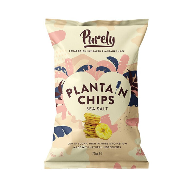 PURELY PLANTAIN Chips - Sea Salt 75g (Case 10)