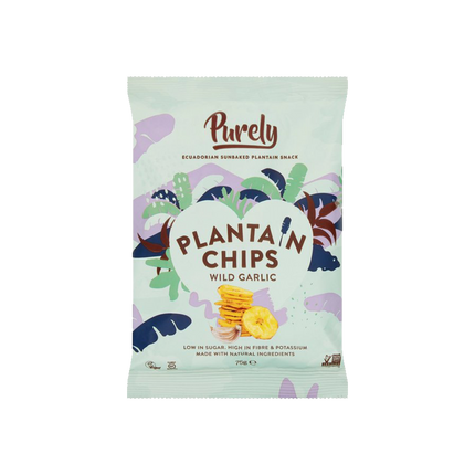 PURELY PLANTAIN Chips - Wild Garlic 75g