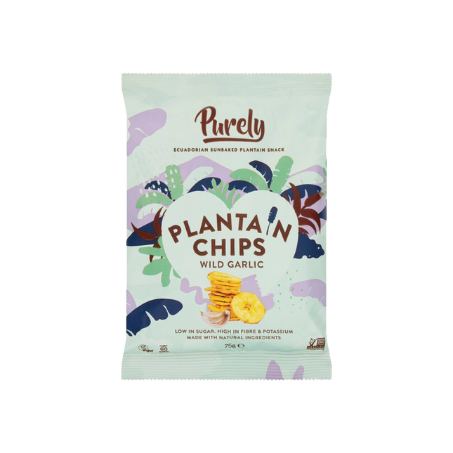 PURELY PLANTAIN Chips - Wild Garlic 75g