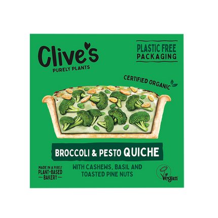 CLIVE'S Broccoli & Green Pesto Quiche 165g (Frozen) - Longdan Official