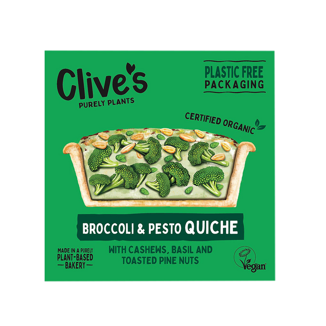 CLIVE'S Broccoli & Green Pesto Quiche 165g (Frozen) - Longdan Official